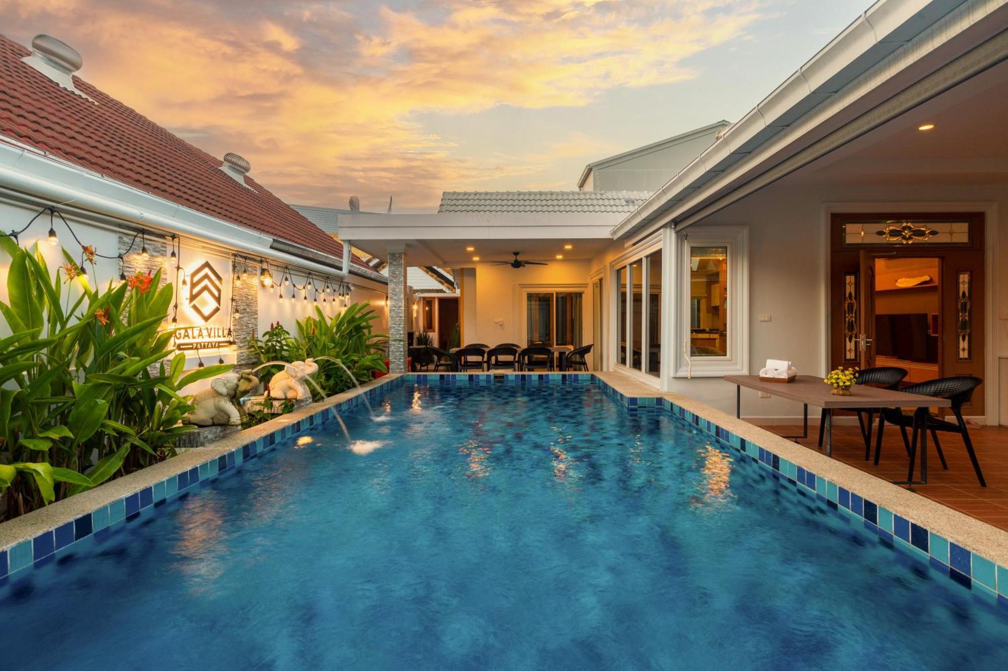 Pattaya Private Villa - Pool,Sauna,Snooker,Bbq Экстерьер фото