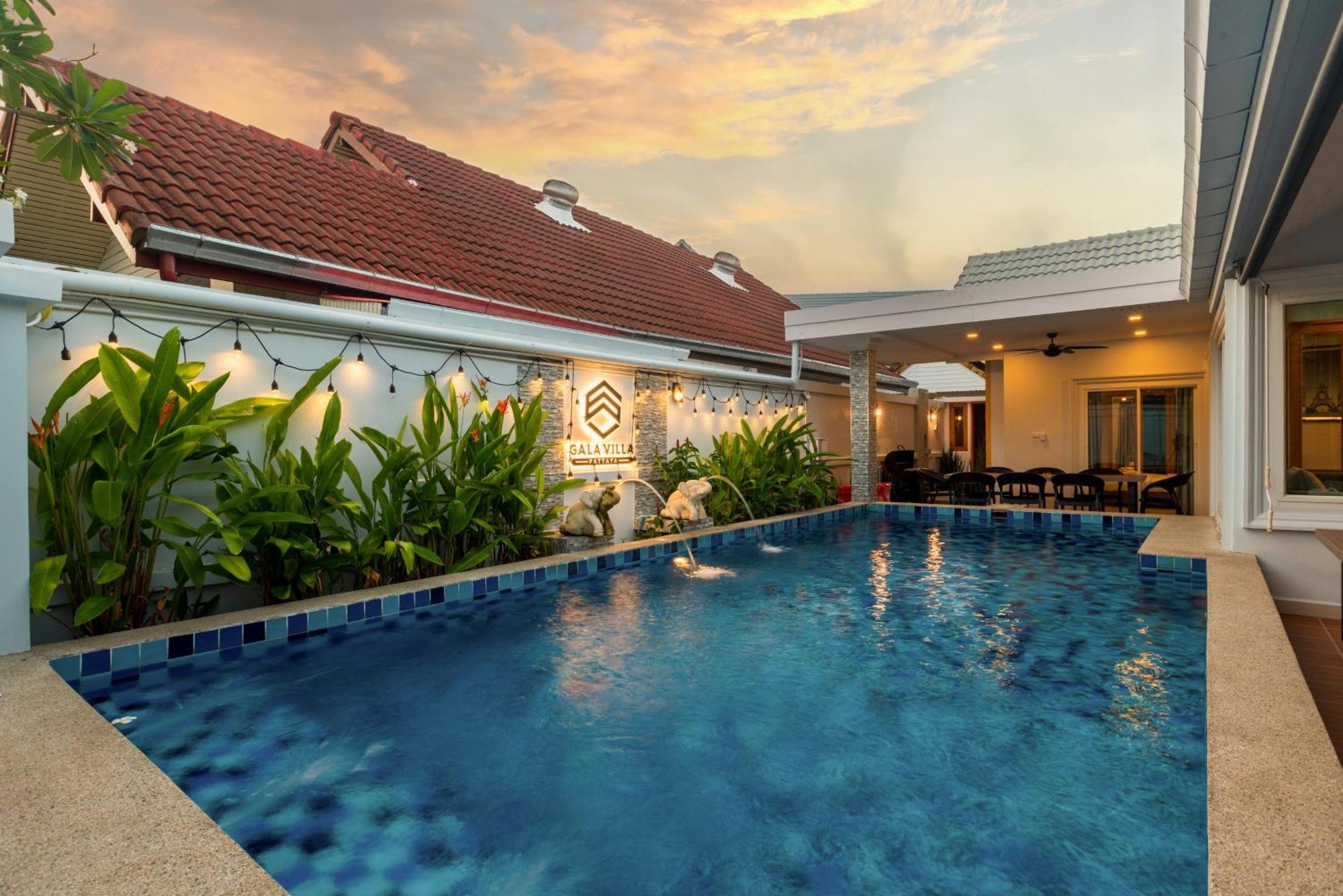Pattaya Private Villa - Pool,Sauna,Snooker,Bbq Экстерьер фото