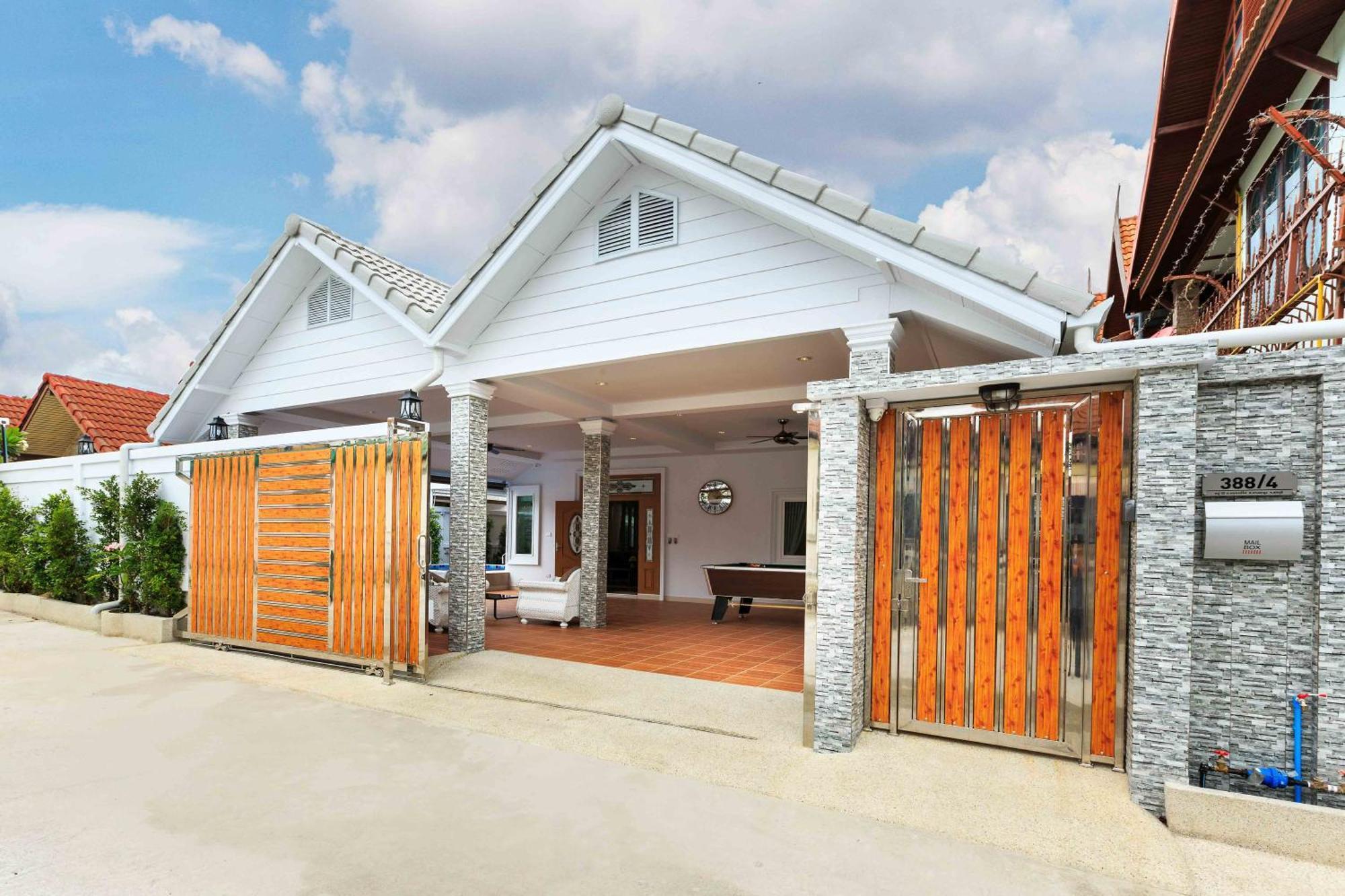 Pattaya Private Villa - Pool,Sauna,Snooker,Bbq Экстерьер фото