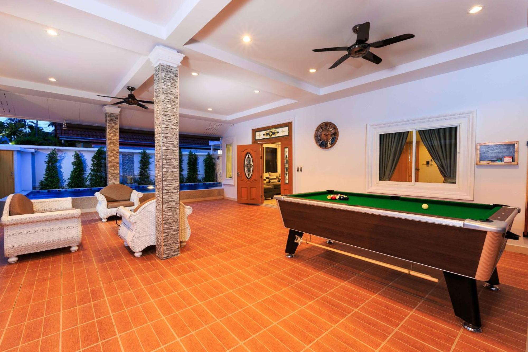 Pattaya Private Villa - Pool,Sauna,Snooker,Bbq Экстерьер фото